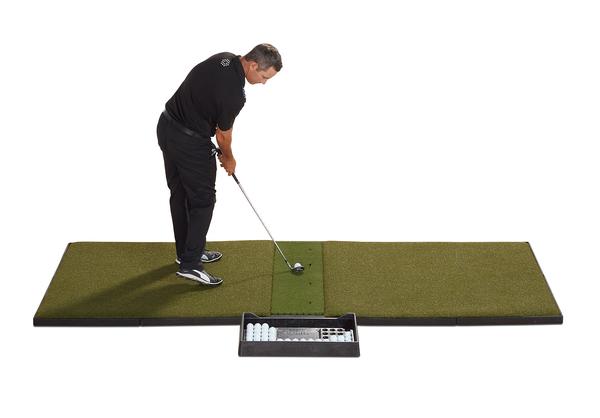 Buy Real Feel Golf Mats Deluxe Rubber Golf Ball Tray - Place Next to Your  Golf Mat